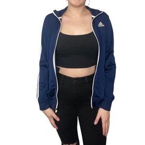 Adidas Blue Athletic Zip Up Jacket